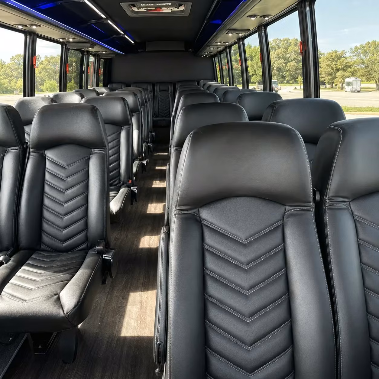28 passenger minibus inside