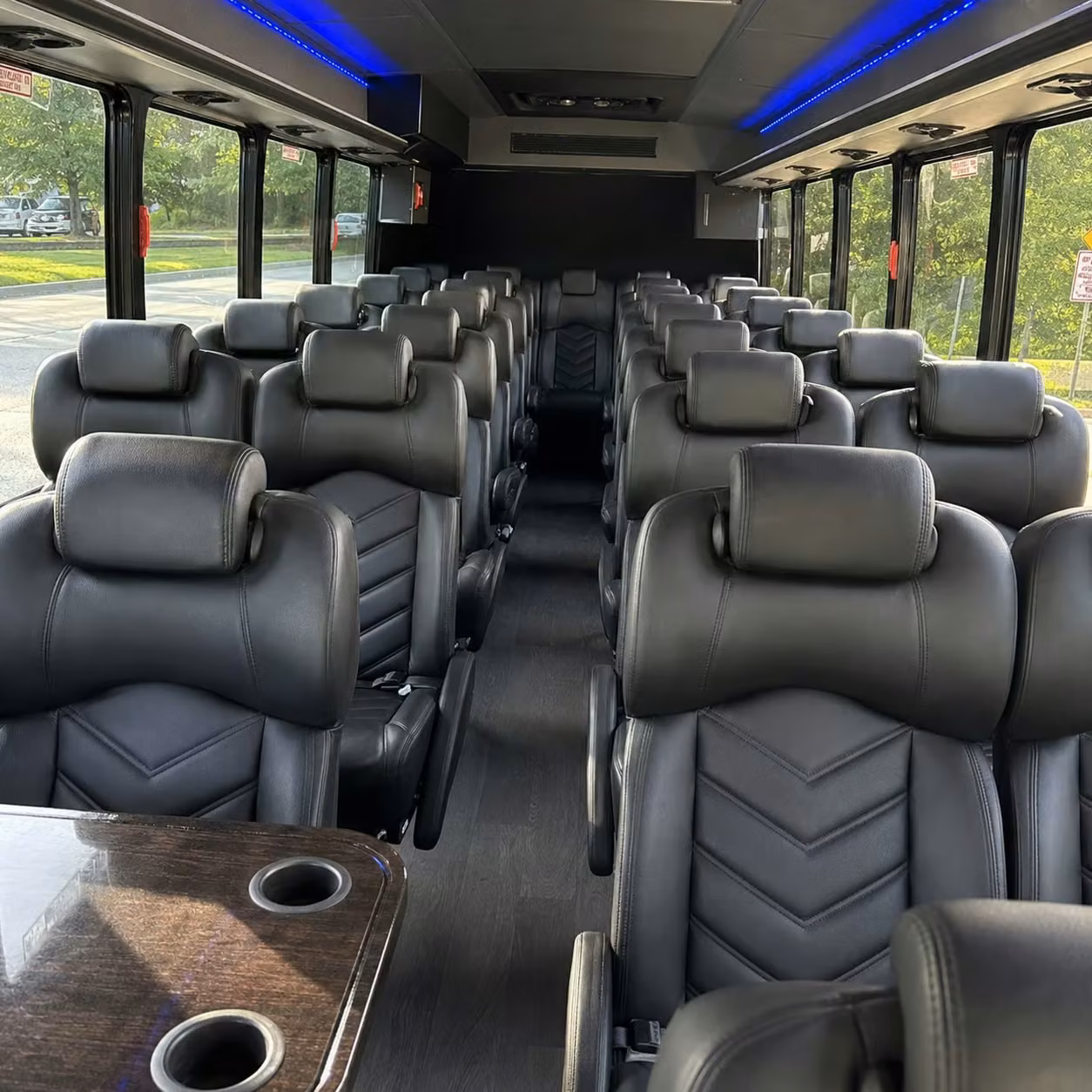 28 passenger minibus interior