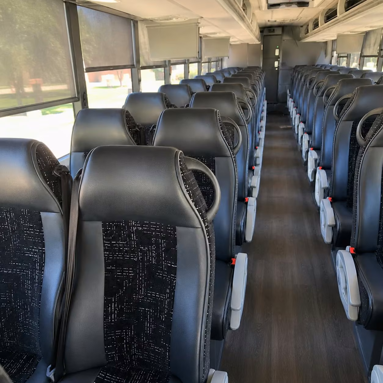 sacramento charter bus rental interior